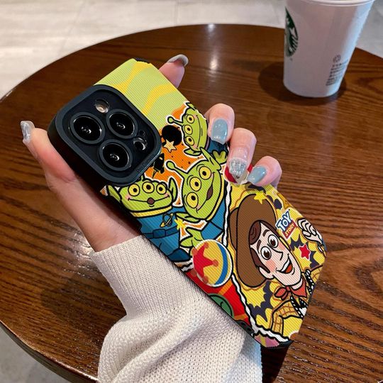 Theme park iPhone Case, disney toy story Woody aliens Friends iPhone 16 Pro Max Case, iPhone 15 Plus Case, iPhone 14 Case and more, cafhg