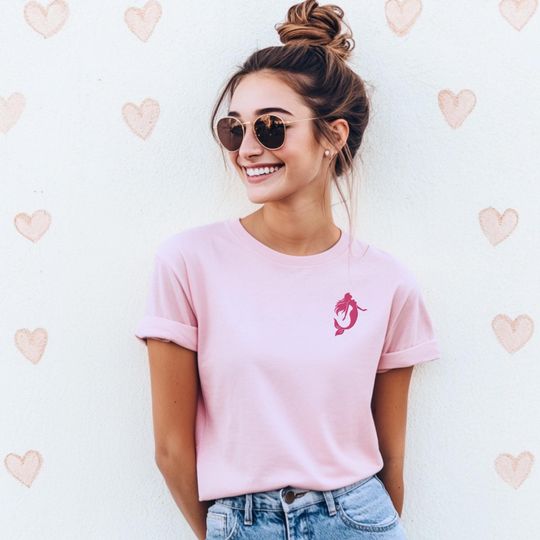 Mermaid Embroidered Sweatshirt, Mermaidcore Shirt, Mommy and Me Sweater for Women, Teens and Little Girls