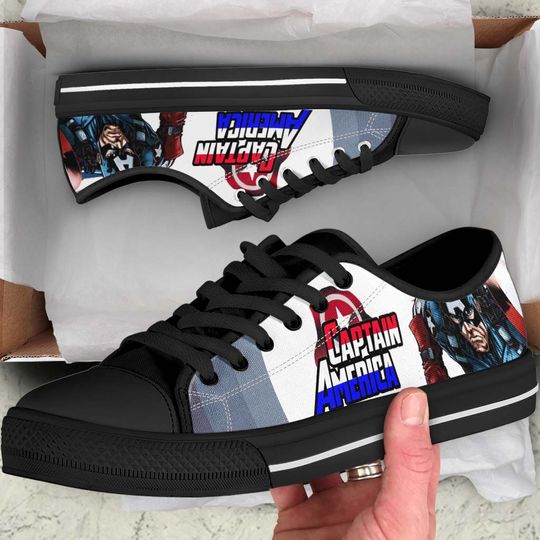 Captain America Low Top Sneakers