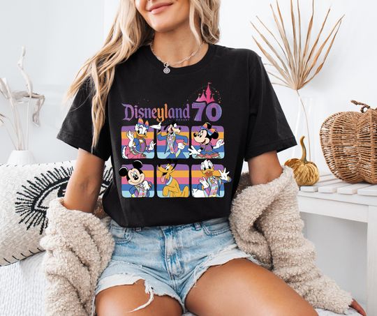 Discover Disneyland Resort 70th Anniversary Shirt, Mickey And Friends Magic Kingdom, WDW Family Vacation Tee, Disney Resort Est 1955 T-Shirt