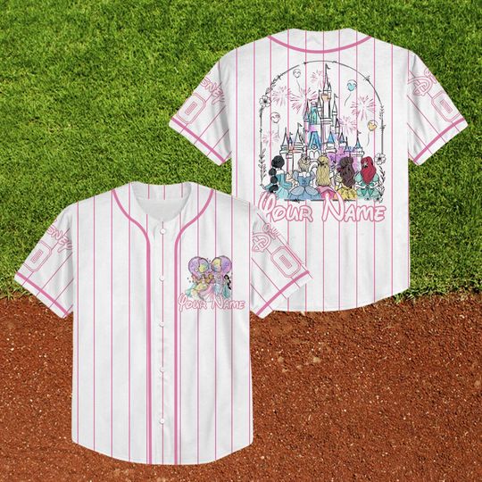 Discover Custom Disney Princess Baseball Jersey, Custom Princess Women Baseball Team Shirt, Magic Kingdom Princess Mickey, Girls Trip Birthday Outfit