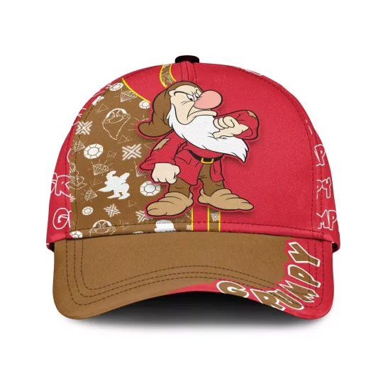 Grumpy Dwarf Unisex Classic Cap, Snow White and the Seven Dwarfs Lovers Gift