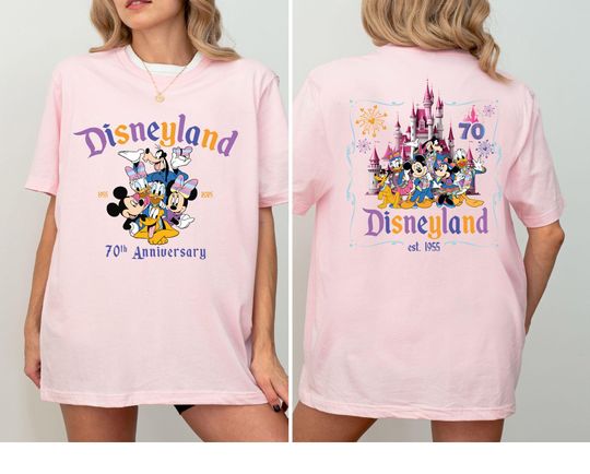 Discover Disneyland 70th Anniversary Shirt, Disneyland Anniversary Shirt, Magical Castle Tee, Mickey and Friends Tee, Disneyland Family Vacation Tee