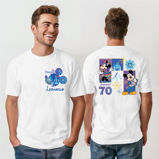 Disneyland 70th Anniversary Shirt, Mickey & Friends 70th Years Shirt, Disney Chip and Dale Shirt, Magical Castle Celebration Matching Shirts