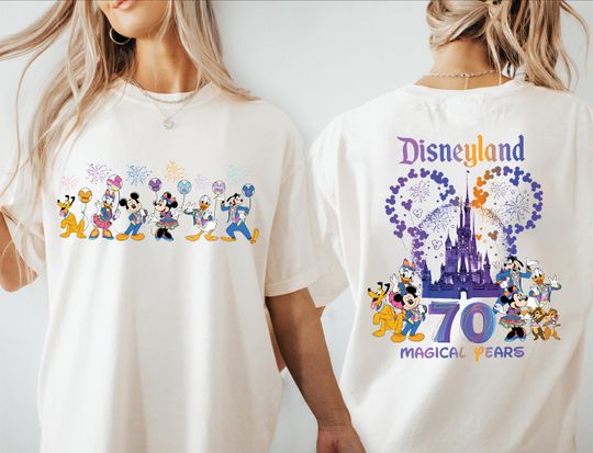Discover Disneyland 70th Anniversary Shirt, Disney 70th Celebration of Magic Tee, Mickey And Friends 70th Years Shirt, Disneyland Family Trip 2025