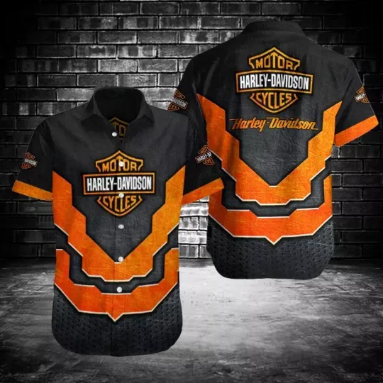 Harley Motor Racing Davidsonn Casual Button Down Shirt