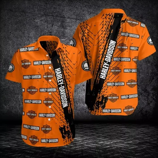 Discover Harley Motor Racing Davidsonn Casual Button Down Shirt