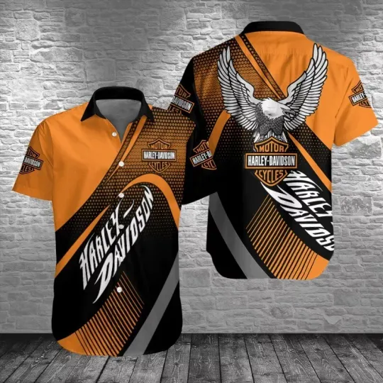 Harley Motor Racing Davidsonn Casual Button Down Shirt