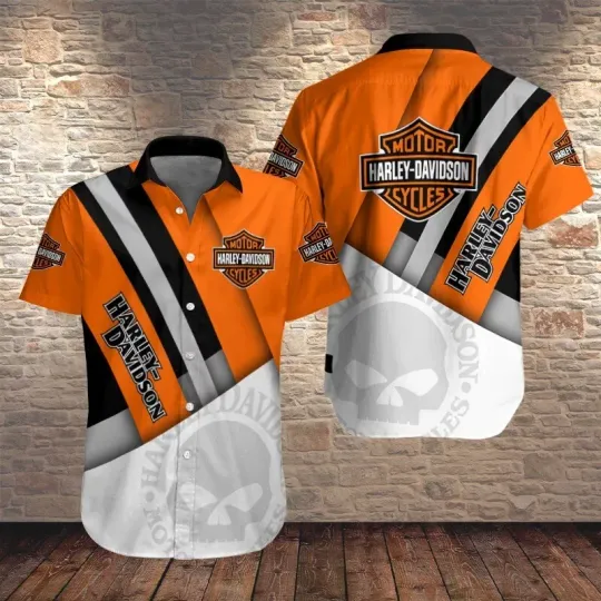Harley Motor Racing Davidsonn Casual Button Down Shirt