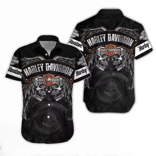 Harley Motor Racing Davidsonn Casual Button Down Shirt