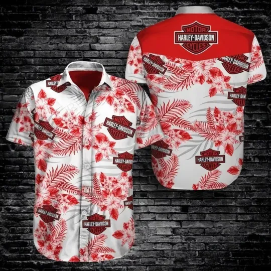 Discover Harley Motor Racing Davidsonn Casual Button Down Shirt