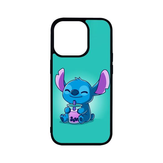 Discover Stitch Boba Phone Case | Lilo & Stitch | Custom Phone Case | iPhone | Stitch Blue | Cute Phone Case | Boba |