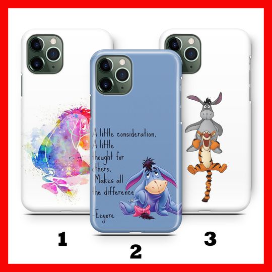 EEYORE 2 Phone Case Cover For Apple iPHONE 11 12 13 14 15 16 Plus PRO MiNI MAX Disney Cartoon Sad Cute Donkey From Winnie The Pooh