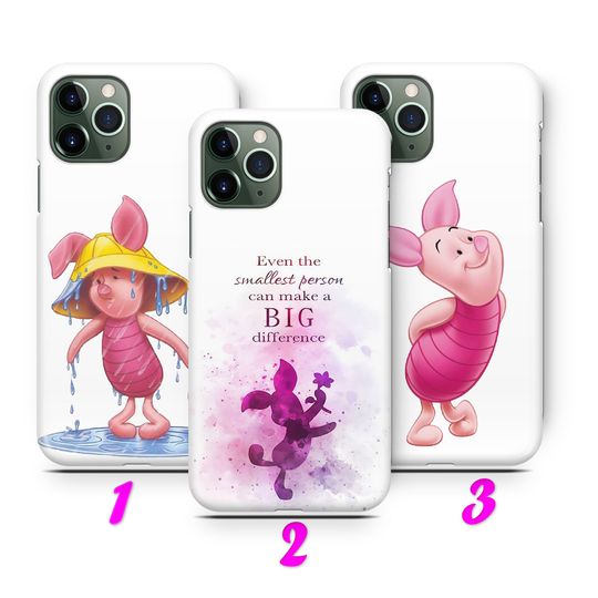 PiGLET 1 iPhone 11 12 13 14 15 16 Pro / Max / Mini / Plus Case Cover inspired by Disney Cartoon Pig from Winnie the Pooh Robin Teacup Pig