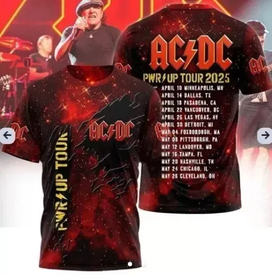 Discover AC-DC Power Up Tour 2025 Limited Edition Unisex T-Shirt