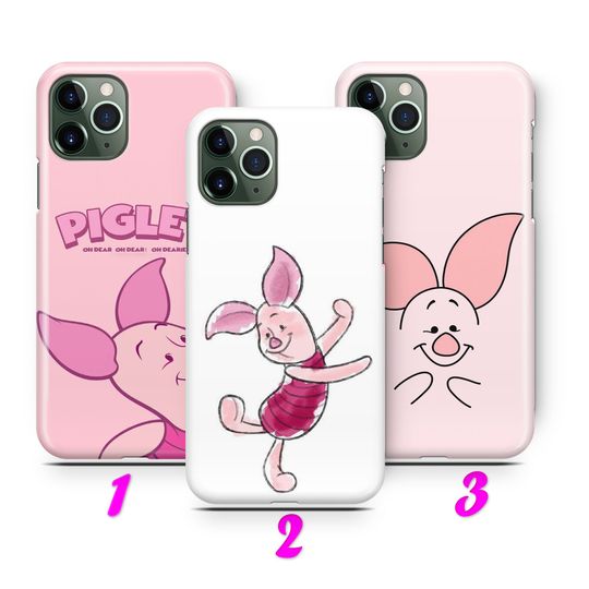 PiGLET 2 iPhone 11 12 13 14 15 16 Pro / Max / Mini / Plus Case Cover inspired by Disney Cartoon Pig from Winnie the Pooh Robin Teacup Pig