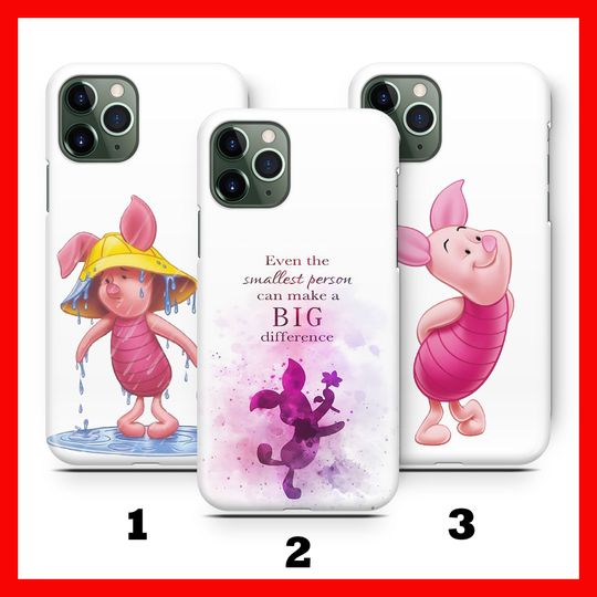 Discover PiGLET 1 Phone Case Cover For Apple iPHONE 11 12 13 14 15 16 Plus PRO MiNI MAX Disney Cartoon Winnie The Pooh Tigger Piggy Pig Oink