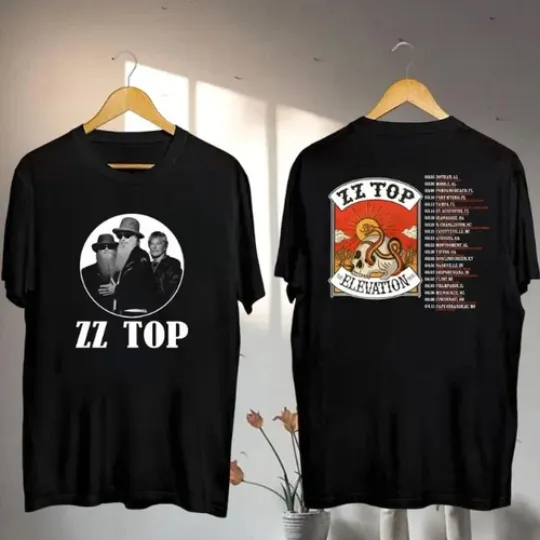 Discover ZZ Top The Elevation Tour 2025 Shirt, ZZ Top Band 2025 Concert,