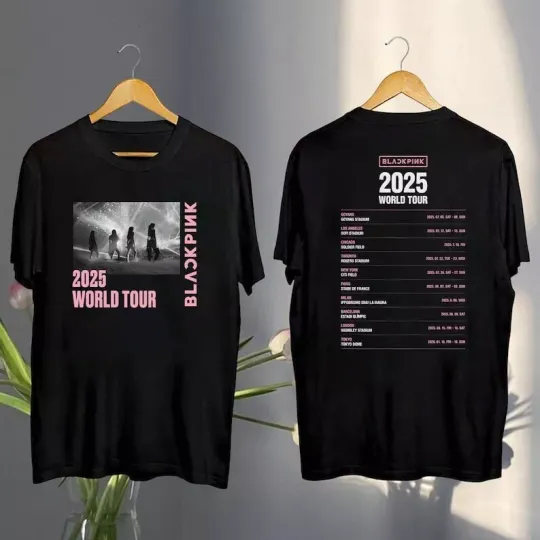 Black Pink World Tour 2025 T-Shirt, Black Pink 2025 Concert Tee