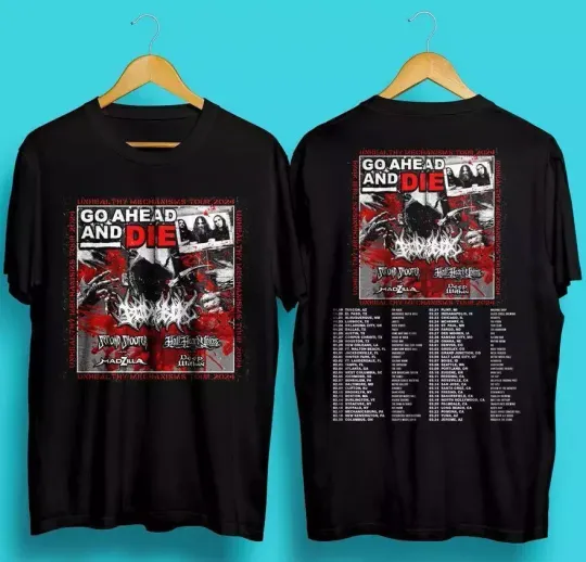 Discover Go Ahead And Die Tour 2024 T-Shirt All Size For Fans