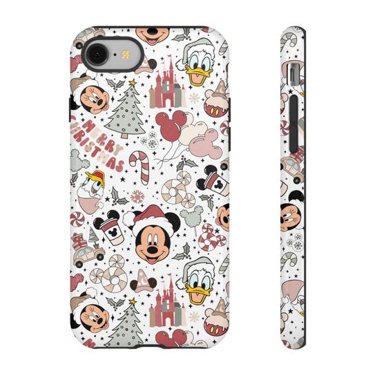 Discover Christmas Mouse Phone Case Cover fit for iPhone 16 15 Pro Max, 14 Plus, 13, 12, 11, XR, XS