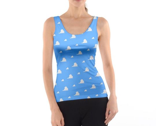 Women's  Cloud Wallpaper Inspired Tank Top