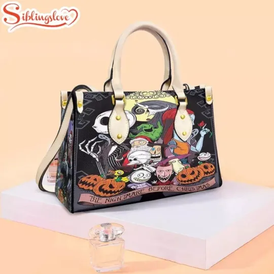 Discover Jack Skellington The Nightmare Leather Handbag Lovers Gift