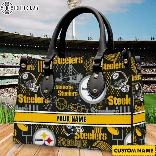Discover Personalized Pittsburgh Football Team Steelerss Leather Handbag Gift