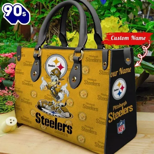 Personalized Pittsburgh Football Team Steelerss Leather Handbag Gift