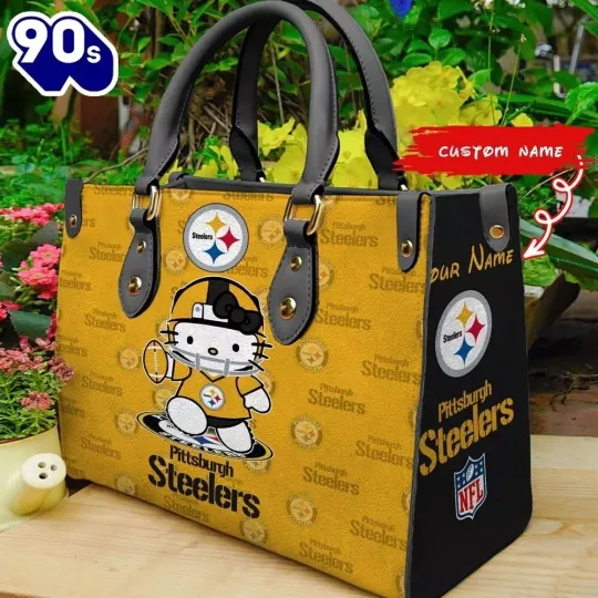 Personalized Pittsburgh Football Team Steelerss Leather Handbag Gift