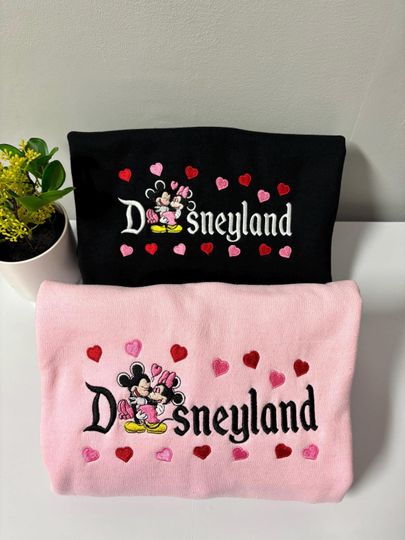 Discover Matching Couple Disneyland sweatshirt, inspired Disney world sweatshirt, Disney sweetheart night Mickey or minnie hoodie