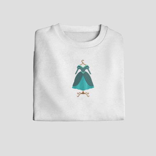 Discover Ariel Dress Embroidered Sweatshirt | Embroidered Crewneck | Sweatshirt | Gift for Women | Embroidered Hoodie