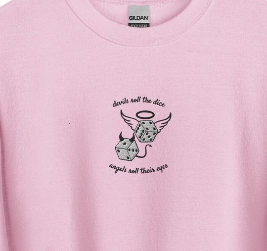 Discover Devils Roll the Dice - Embroidered Crewneck Sweatshirt - Taylor Inspired