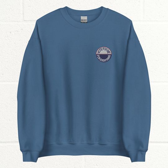 Anti-Hero "vote for me for everything" embroidered sweatshirt