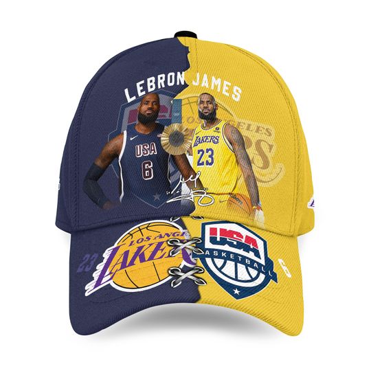 Lebron James Lakers x USA Basketball Cap - Best Gift For Fans