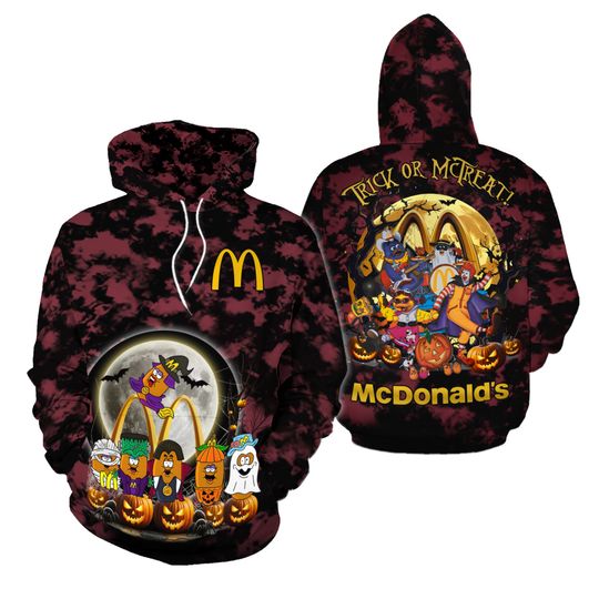 McDonalds Halloween Hoodie, Fast Food Hoodie, McDonalds Lover Hoodie, McDonald Gifts, Trick Or Treat Shirt, Spooky Season Shirt