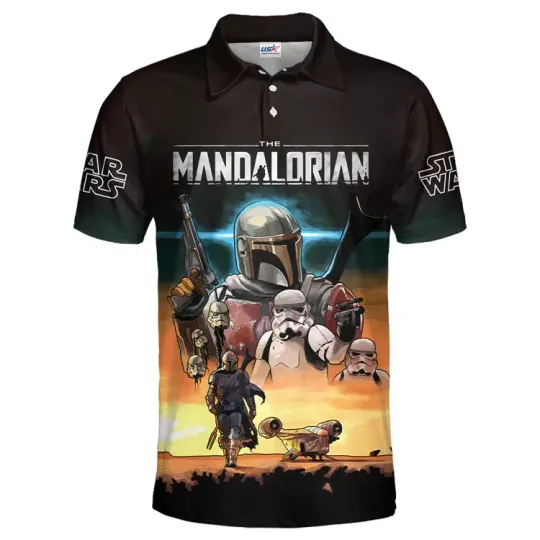 The Mandalorian And Star Wars Friends Gift For Fans Polo Shirt