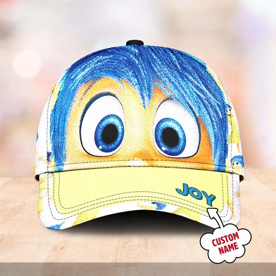 Joy Emotion Character Classic Cap, Inside Out Cartoon Character Summer Vacation Baseball Cap, Joy Summer Trip Hat, Gift For Kid Adult