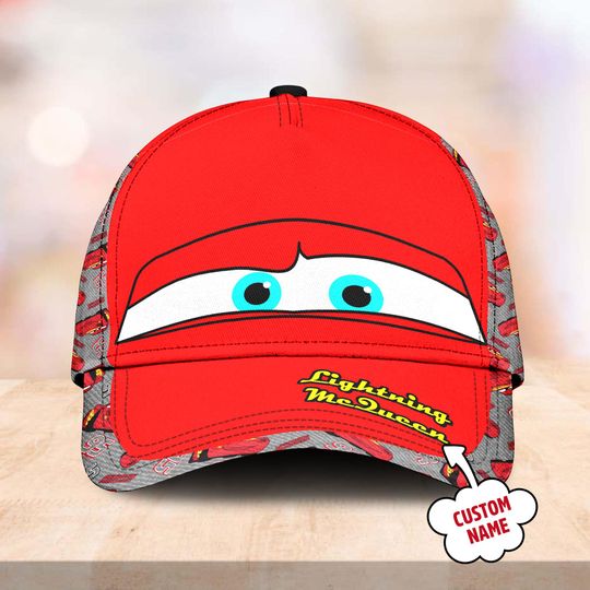 Discover Lightning McQueen Classic Cap, Lightning McQueen Baseball Cap, Cars Character Hat, Cars Cartoon Movie Classic Hat, Gift For Kid Adult