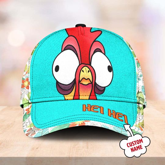 Moana Hei Hei Classic Cap, Hei Hei Moana Baseball Cap, Hei Hei Moana Character Hat, Hei Hei Cartoon Movie Classic Hat, Gift For Kid Adult