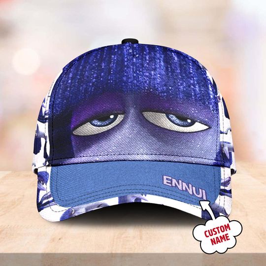 Discover Ennui Inside Out Summer Holiday Classic Cap, Emotion Cartoon Character Baseball Cap, Ennui Summer Vibe Trip Hat, Gift Hat For Kid Adult