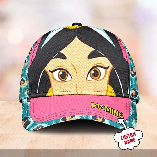 Jasmine Aladdin Classic Cap, Jasmine Aladdin Baseball Cap, Princess Jasmine Character Hat, Cartoon Movie Classic Hat, Gift For Kid Adult
