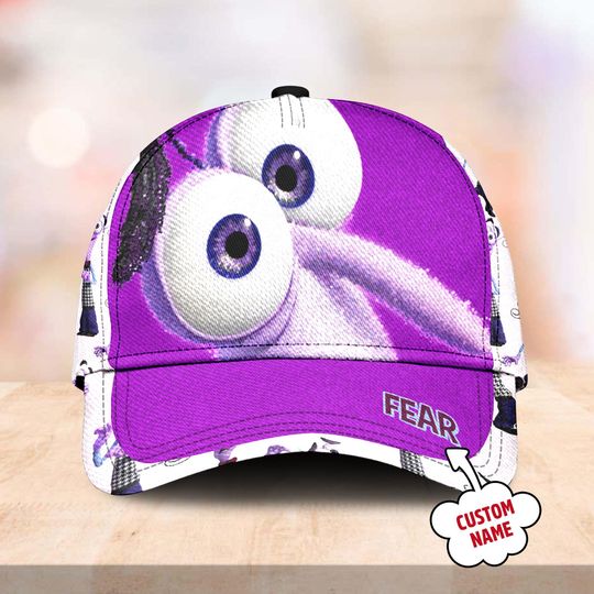 Discover Fear Emotion Character Classic Cap, Inside Out Cartoon Character Summer Vacation Baseball Cap, Fear Summer Trip Hat, Gift For Kid Adult
