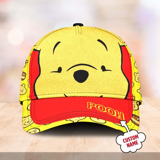 Winnie The Pooh Classic Cap, Pooh Bear Baseball Cap, Pooh Bear Character Hat, Pooh Bear Cartoon Movie Classic Hat, Gift For Kid Adult
