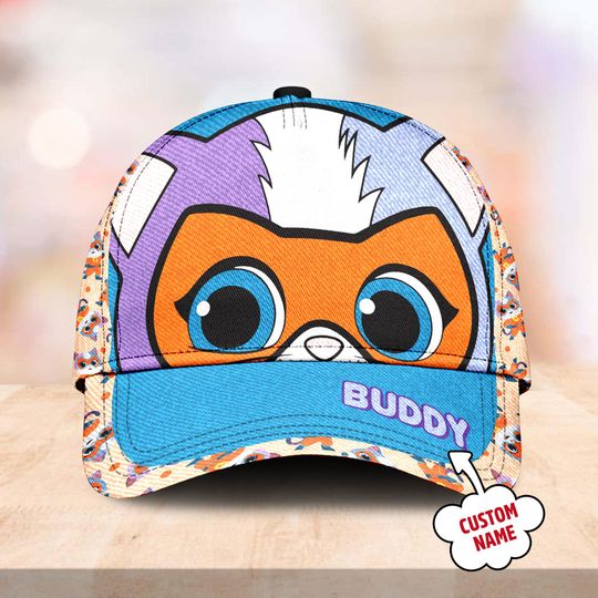 Discover Buddy Cartoon Character Classic Cap, Super Kitties Character Summer Baseball Cap, Buddy Trip Hat, Gift For Kid Adult, Gift For Friend
