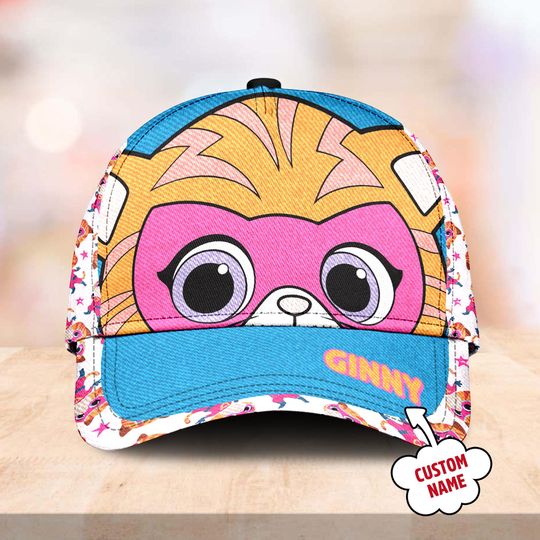 Discover Ginny Cartoon Character Classic Cap, Super Kitties Summer Trip Baseball Cap, Summer Trip Hat, Summer Gift For Kid Adult, Gift For Friend