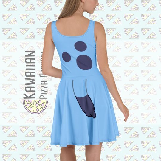 Discover Blue Inspired Skater Dress