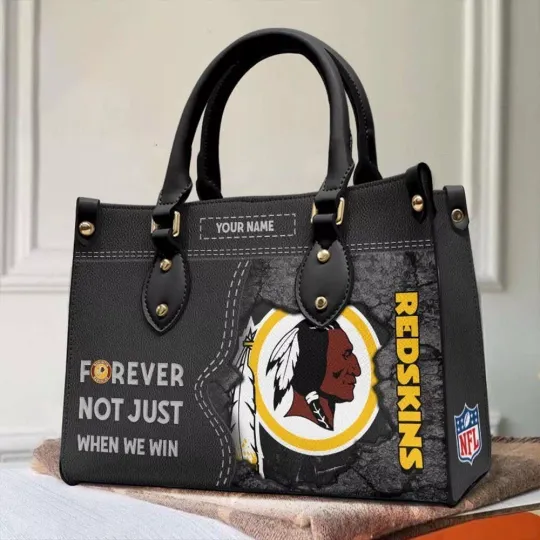 Personalized Washington Football Team Redskins Leather Handbag Gift