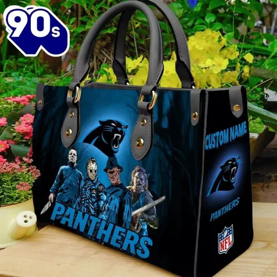 Discover Personalized Carolina Football Team Pantherss Leather Handbag Gift
