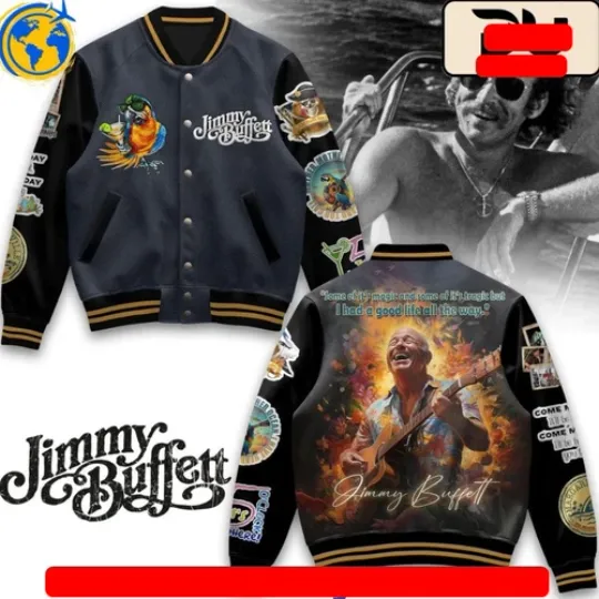 Fan Gift Hot Shirt Jimmy Buffett Baseball Jacket Great cool new shirt